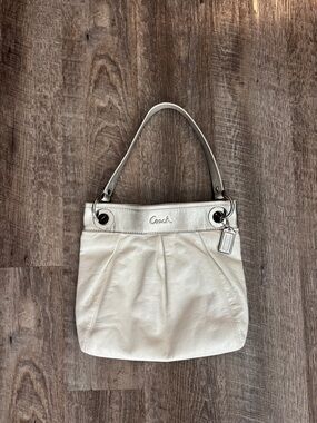 Coach Ashley White Shoulder Purse F17605